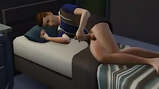 Teen Faps and Moans Quietly While Parents Are Awake Sims 4